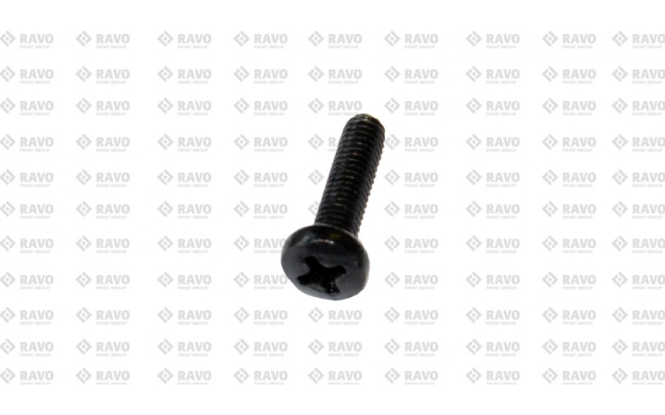 CROSS RECESSED SCREW M4X16 BLACK