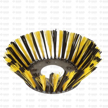 BRUSH 750MM NYLON/STEEL/RUBBER QC